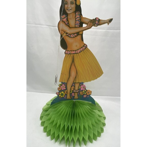 Vintage 1979 BEISTLE Hawaii Aloha Hula Girl Ukulele Die Cut Wall Hangings 14” - Picture 7 of 16